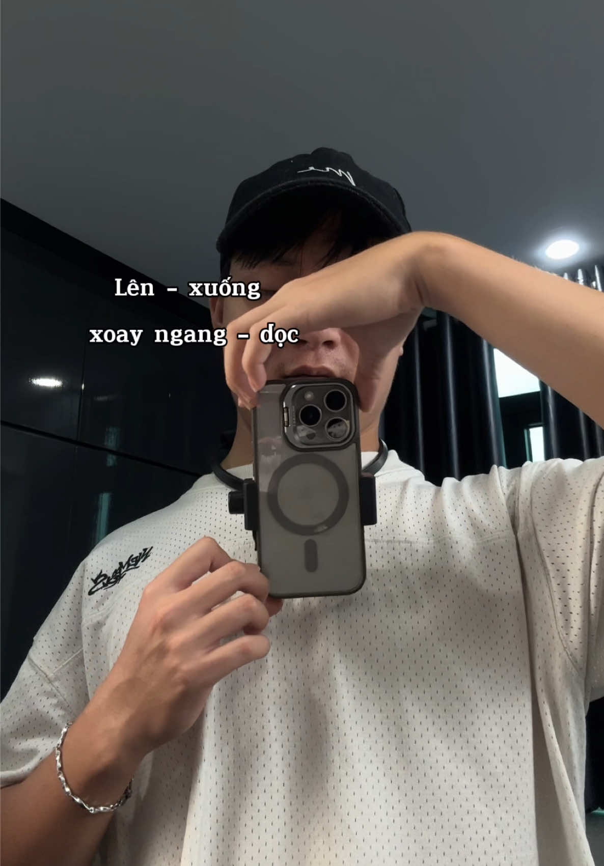 Vòng đeo cổ quay video , xoay ngang , dọc điều chỉnh lên xuống đều được #vongdeocoquayvideo 