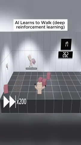 AI Learns to Walk (deep reinforcement learning)#trending #vairalvideo 