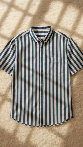 kemeja salur pria lengan pendek #outfit #fyp #kemeja #kemejapria #baju 