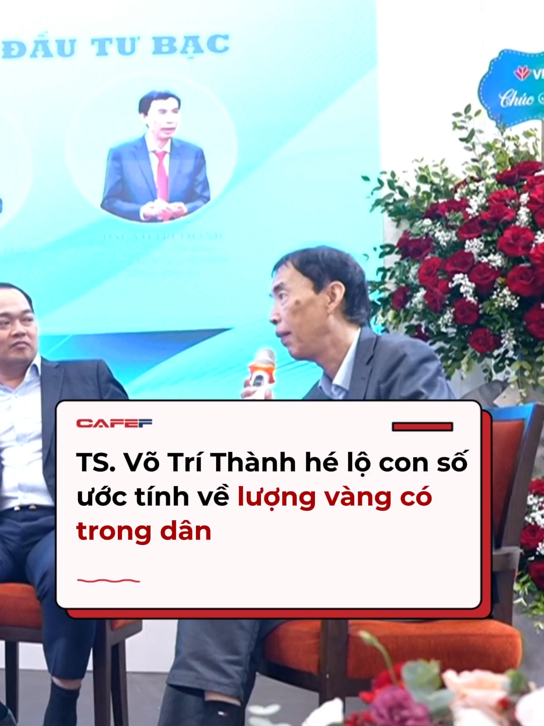Tại Diễn đàn Kinh doanh 2026 chủ đề “Không gian tăng trưởng mới: Cơ hội và chiến lược”, TS. Võ Trí Thành, Thành viên Hội đồng Tư vấn Chính sách tài chính - tiền tệ quốc gia, đã hé lộ những con số ước tính về lượng vàng có trong dân #vang #CafeF #amm