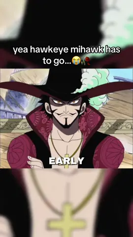 MY NAME IS HAWKEYE MIHAWK..SEEK ME OUT RORONOA ZORO🗣️🗣️  #mihawk #onepiece #draculemihawk #onepieceedit #zoro 