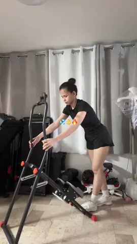 Cardio+core w/ stair climber🔥👌💦 #homeworkout #workoutequipment #stairclimber #fitnessmotivation #Fitness 