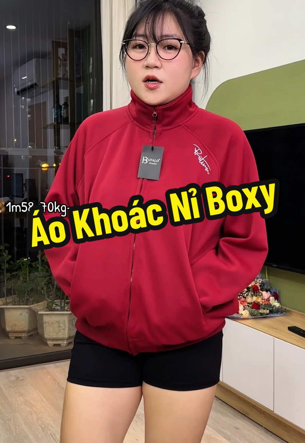 áo khoác thể thao cho bạn gái rô bóng chải he #gaumacdo #reviewbigsize #aokhoacnu #aokhoacnibong #aokhoacboxy 