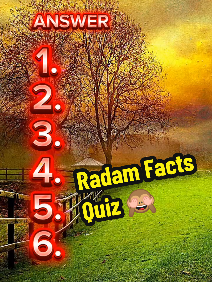Radam Facts Quiz 🙄#radam #Quiz #General #quizfacts #generalknowledge 