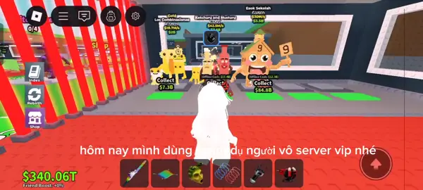 #xuhuong script ở bình luận. lưu ý : server vip 2 người thì người ta thấy sẽ không vô và bạn cần phải có con xịn để bot báo lên nhóm người ta thấy mới vào ! cướp xong hãy ít hoặc nếu người chơi đó còn lag thì cưosp thêm vài con