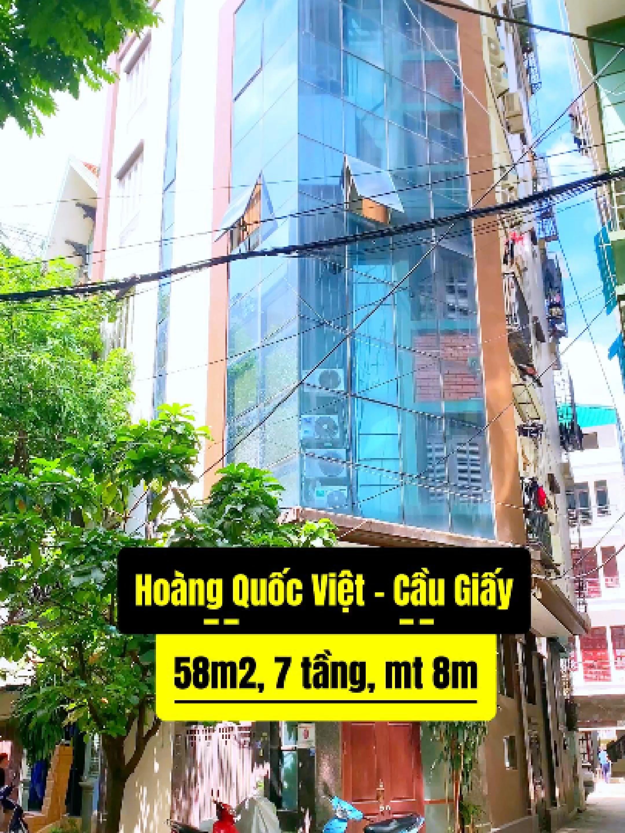 Cần B gấp căn tại Hoàng Quốc Việt - Cầu Giấy xây 7 tầng, dtich 58m, xây đua 65m2, mt 8.5m vô cùng thông thoáng. Phù hợp vừa ở vừa khai thác dtien 50tr/tháng. A/c nào thấy phù hợp thì kết nối em Trường để lviec trực tiếp chủ ha #truongdiaoc #nhacaugiay #bannhacaugiay #bdscaugiay #hoangquocviet