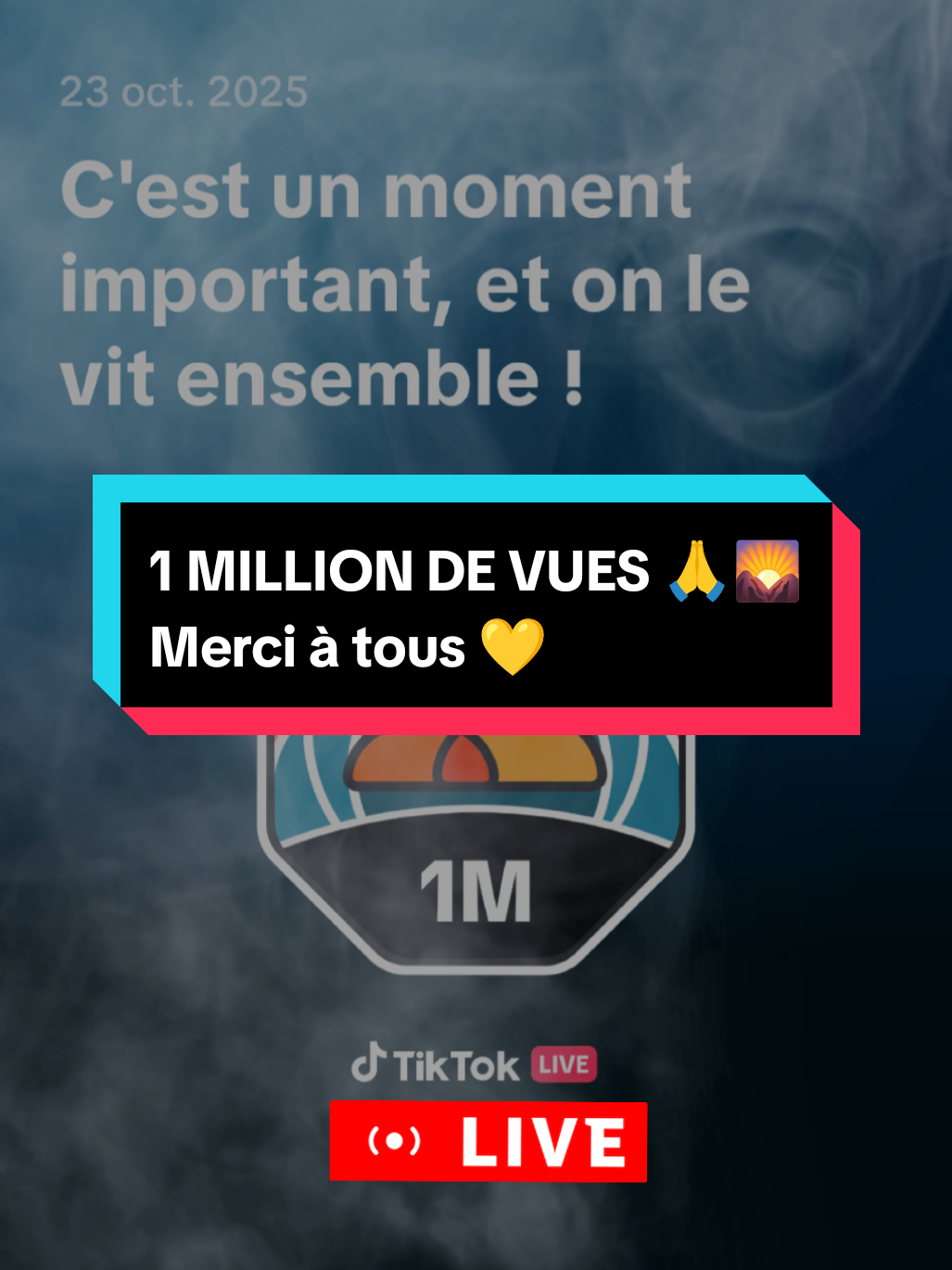 1 000 000 de vues… c’est fou 🤯 Merci à tous ceux qui se lèvent avec moi le matin, partagent les balades, les cafés et les bons moments en live ☕⛰️ Cette aventure, c’est la vôtre autant que la mienne 💛 On continue ensemble, direction les sommets 🌄 #merci #1million #nature #LIVEIncentiveProgram #LIVEWithLessFollowers 