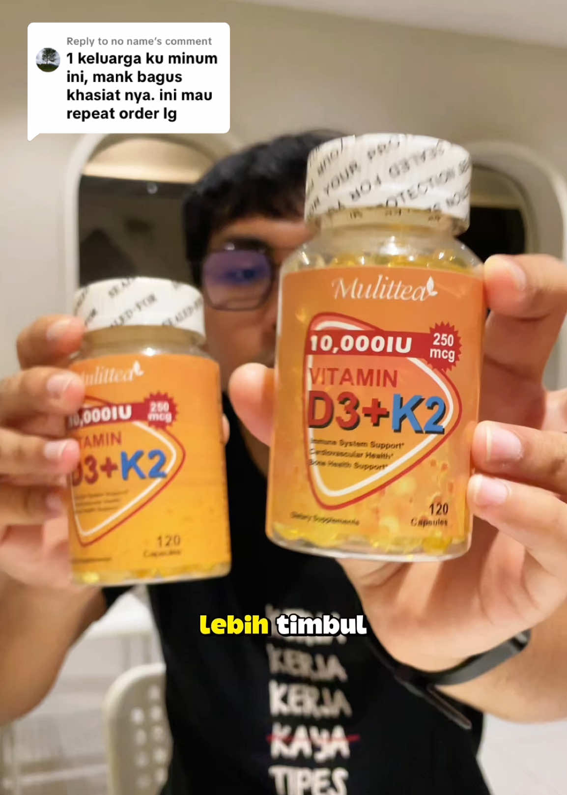 Replying to @no name Vitamin D3K2 Mulittea Original ASLI #d3 #vitamin #d3k2