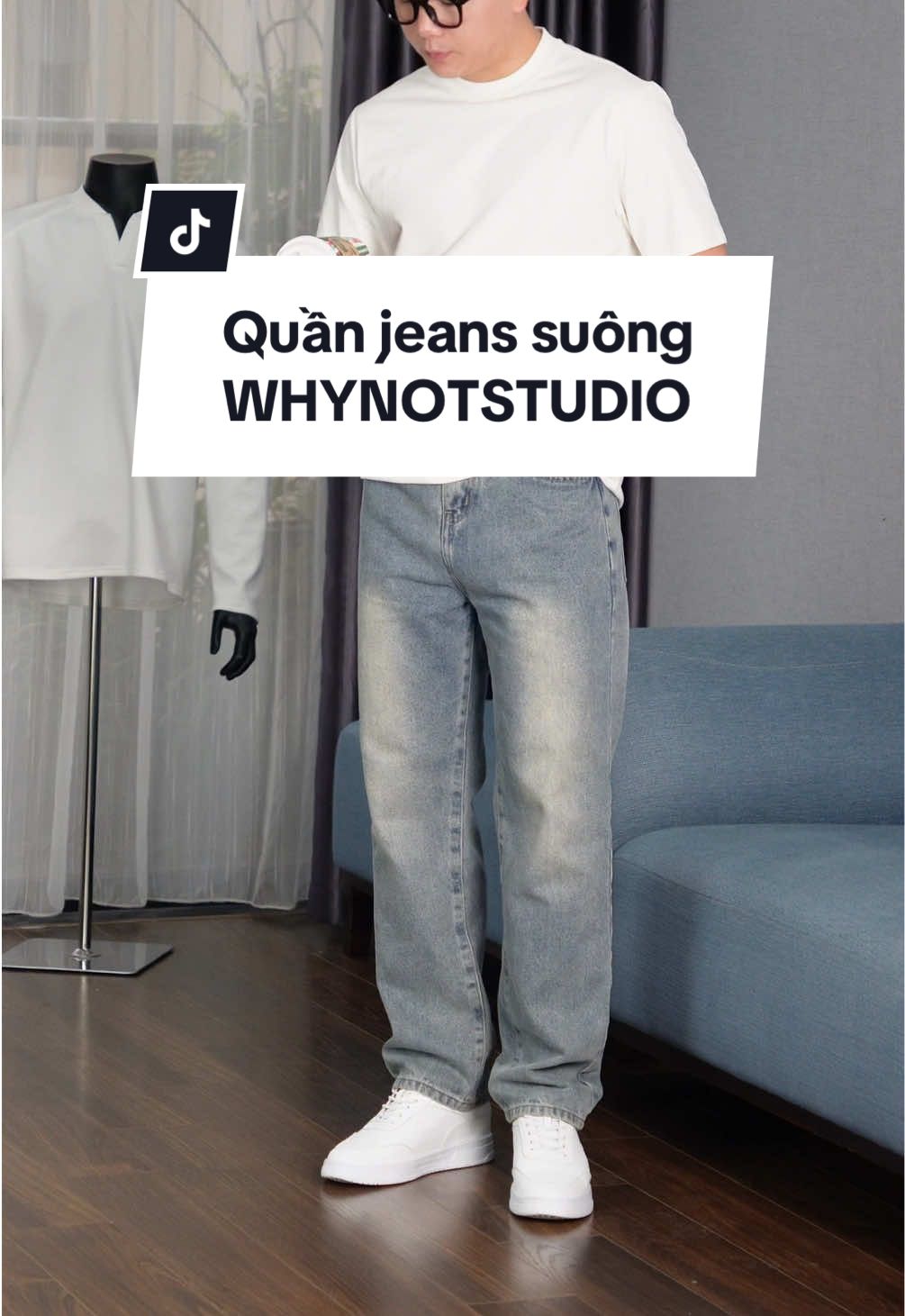Quần jeans suông dáng cực đẹp cho anh em diện nhé #quanjean #quanjeansuong #quanjeansnam #quanjeans #whynotstudio 