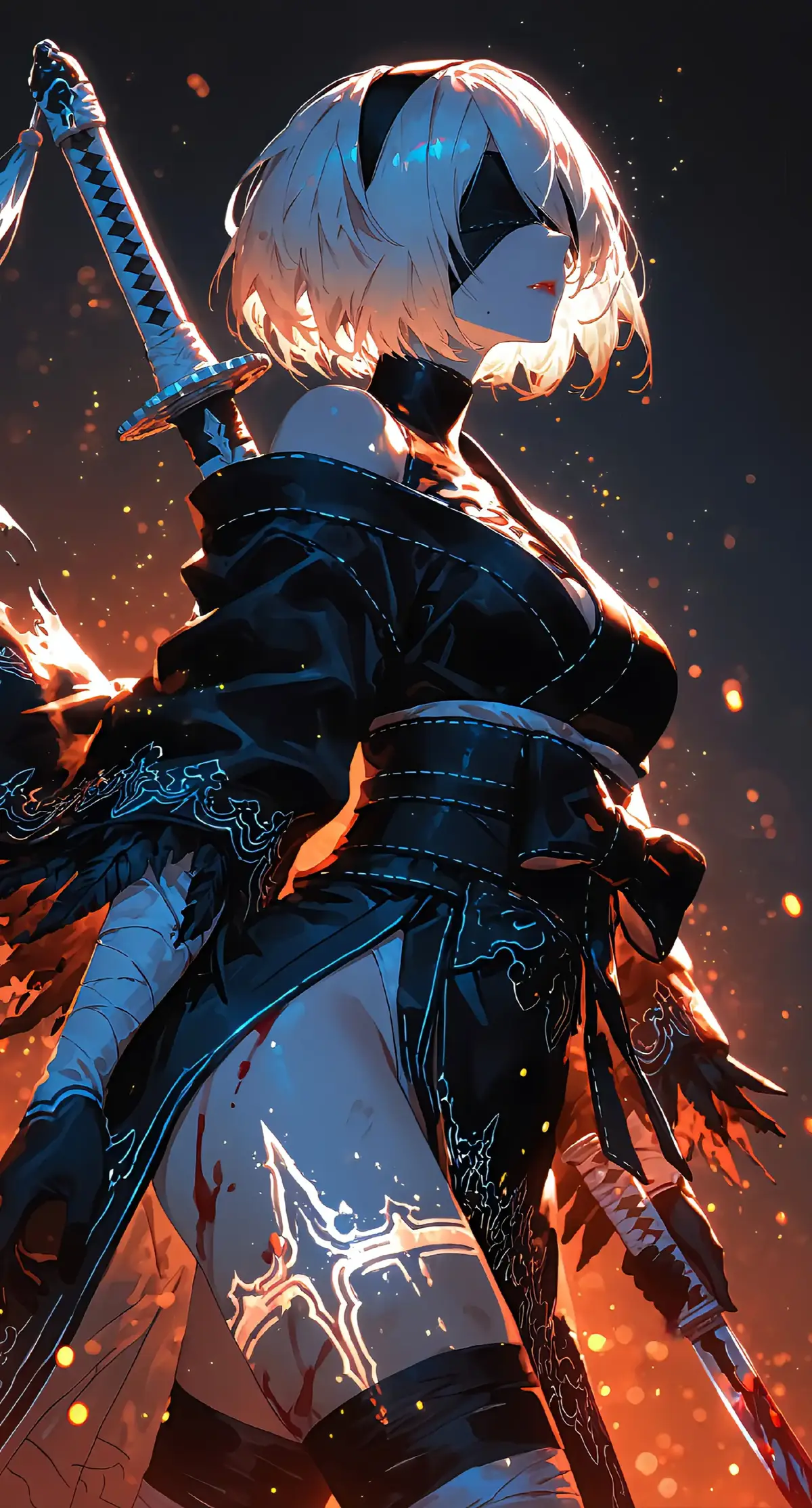 50# Discount on my Patreon 🍓 ❤️ #fantasy #fyp #2b #katana #mellstroyfan 