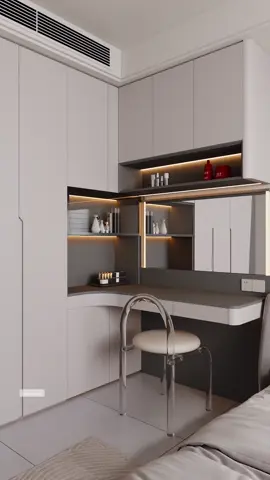 Nội thất phòng ngủ đẹp, hiện đại gồm giường và tủ áo kết hợp bàn #noithatphongngu #decorphongngu #noithatbhcom 