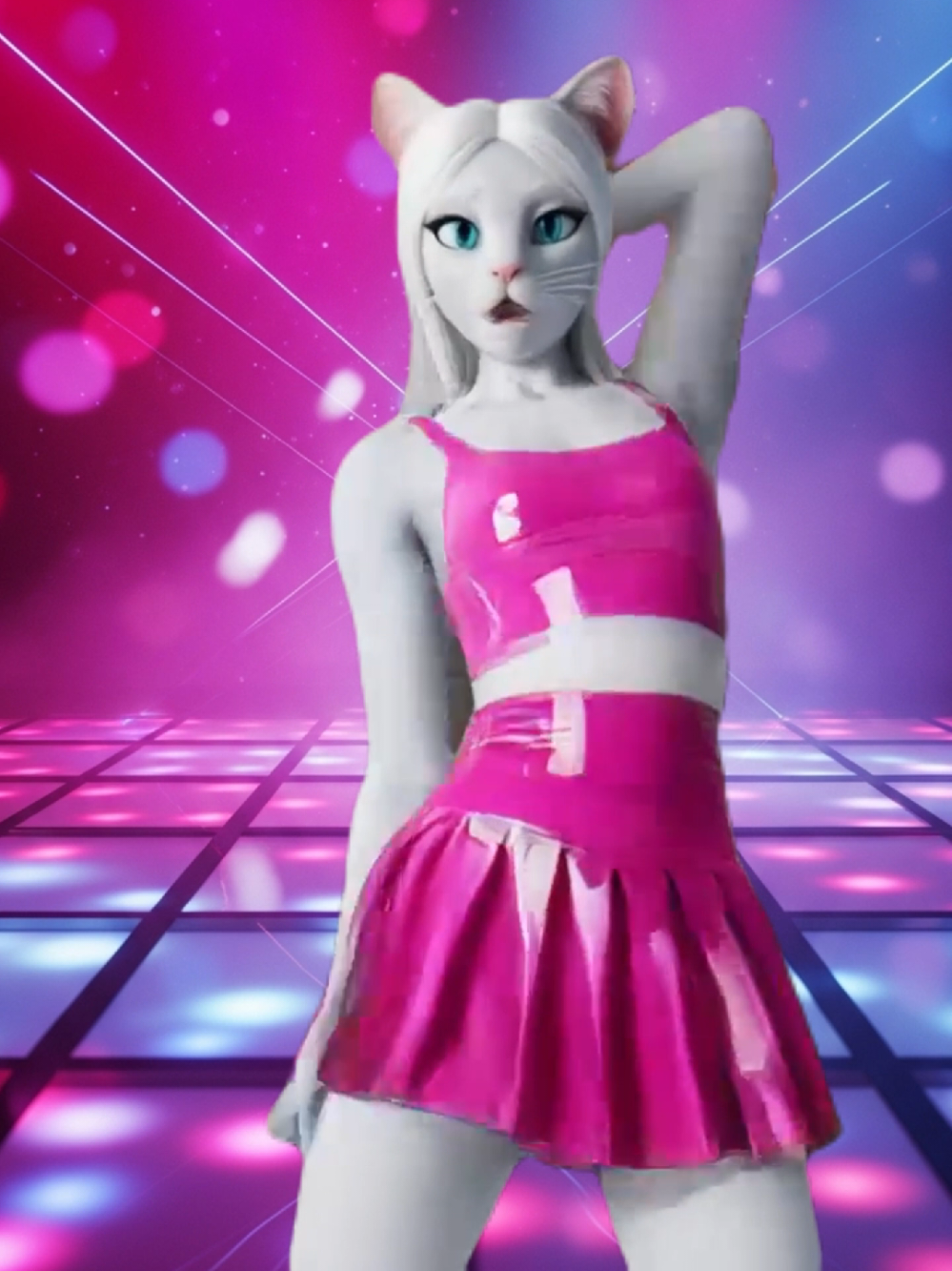 Beautiful Cat Woman Dances #dance #cat #kitten #music #creatorsearchinsight 
