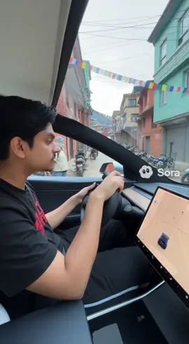 Driving cyber truck in Nepal