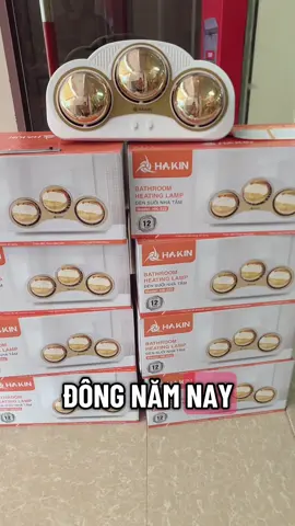 Sưởi nhà tắm 3 bóng hakin mẫu mới 2025
