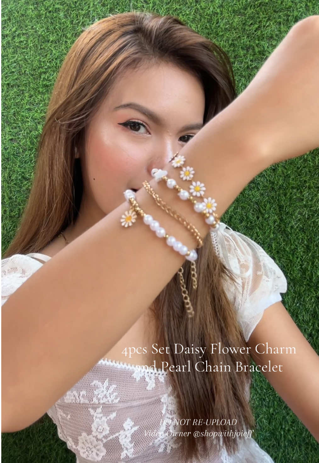 Yes po 4pcs Set of Daisy&Pearl Bracelet na siya!!😍✨ Ang ganda at sulit neto!!#bracelet #womensbracelet #bracelets 