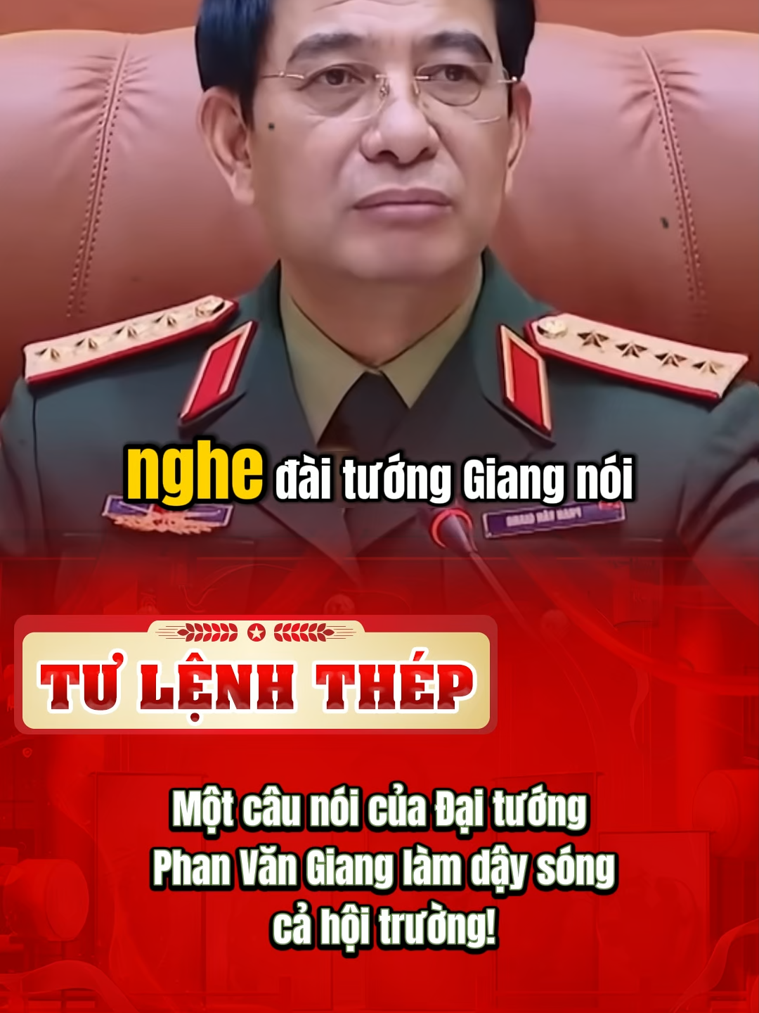 Một câu nói của Đại tướng Phan Văn Giang làm dậy sóng cả hội trường! #LearnOnTikTok #xuhuong #daituong #daituongphanvangiang #phanvangiang
