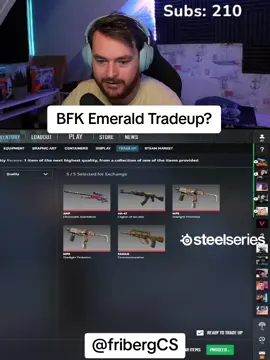 Pro player @friberg  showing off the new update in CS2... And trading up to an Emerald! #cs2skins #cs2 #ohnepixel #cs2update #fyp 