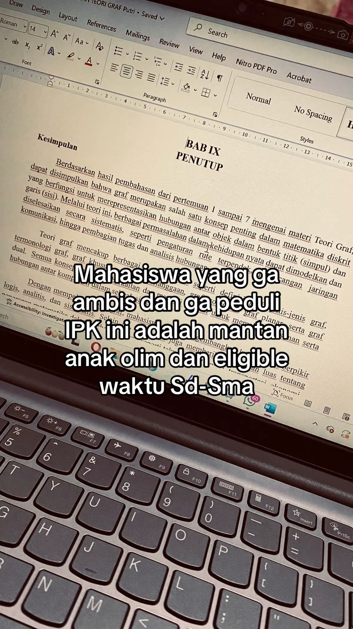 masa ambis nya udah habis  #kuliah #matematika #fyp #univ 