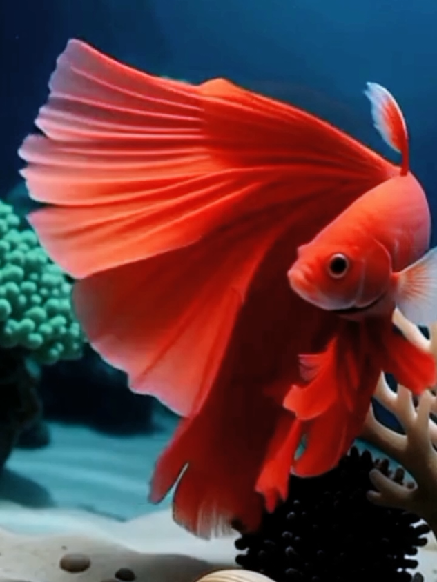 Ikan merah ekor panjang | Live Wallpaper #livewallpaper #wallpaper #4klivewallpaper #wallpaperikan #ikan 