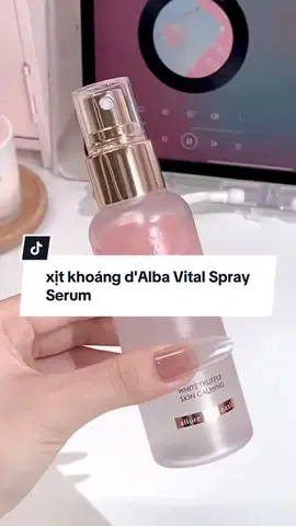 Ai mê da căng mịn mà sợ nhờn? Thử ngay d’Alba hồng – xịt phát tươi da liền 💦 #dalba #xitkhoang #skincareroutine #dalbavietnam #dalbamist 