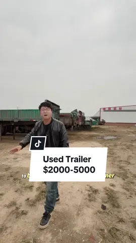 Come to China and ask me to buy a trailer box! 2000-5000 US dollars, scrap iron price, good tires, can contract all export licenses for you, safely delivered to your country#cheaptruck #trailer #cargobox #chinatruck #tractor 