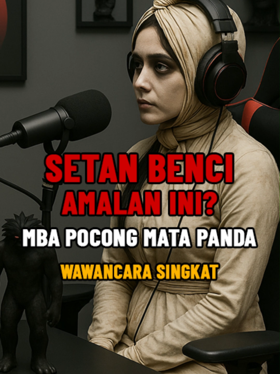 SETAN BENCI AMALAN MANUSIA INI? WAWANCARA SINGKAT BERSAMA MBA POCONG MATA PANDA #pocong #pocongwadon #podcast #wawancara #interview #sedekah #ibadah #doa #zikir #gentayangan #setan #hantu