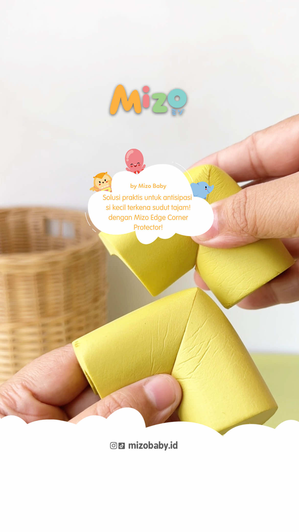 Sudut meja tajam bisa jadi bahaya buat si kecil 😣 Sekarang gak perlu khawatir lagi, Mams! ✨ Mizo Edge Corner Protector siap lindungi si kecil dari benturan, mudah dipasang, kuat menempel, dan gak merusak permukaan meja! Kecil, terjangkau, tapi manfaatnya besar 💛 Yuk, amankan rumah mulai dari sekarang! 🏠👶 🛒 Klik keranjang kuning buat checkout sekarang! #EdgeCornerProtector #Mizobaby #baby #Safety #rumahaman 