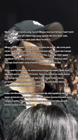 Jujur jadi tau ternyata carat banyak yg secretly mingyu antis🥲Member sebelumnya ngalamin kejadian serupa, dan bahkan ada yg meluk fans juga, tapi reaksinya baik2 aja, ini giliran mingyu ditreat berasa abis mukulin org diatas panggung. Keluar konteks lu pada malah jadi bahan aji mumpung💀 #mingyu #seventeen #kpop #fyp 