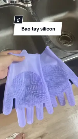 Bao tay silicon rửa chén các ce rất cần #giadung #nhacuadoisong #reviewthucte #baotay 