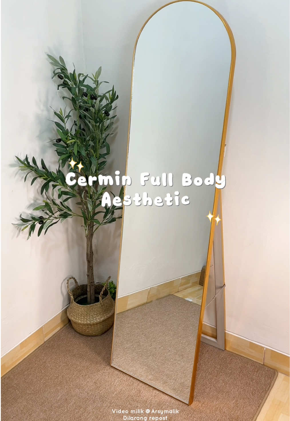 Membalas @diva • rumah arsya 𐙚 puas banget ngaca full body #cerminaesthetic #cerminfullbody #standingmirror #standingmirroraesthetic #standingmirrorfullbody 