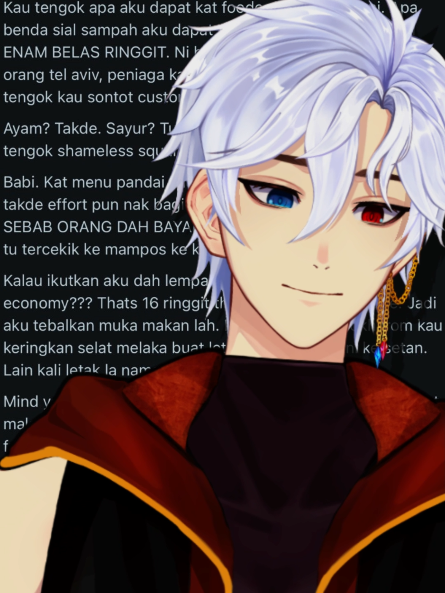 I kept seeing this crashout post on local social media and thought it was really funny and somewhat true (albeit with very profound words HAHAHA) so here's me randomly voicing it - #MYvtuber #viral #fyp