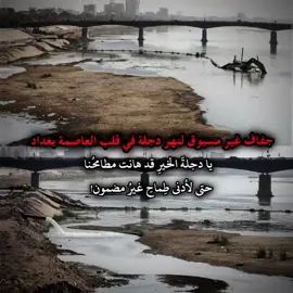 يا دجلةَ الخيرِ: قد هانت مطامحُنا حتى لأدنى طِماحِ غيرُ مضمون!! #CapCut #fyp 