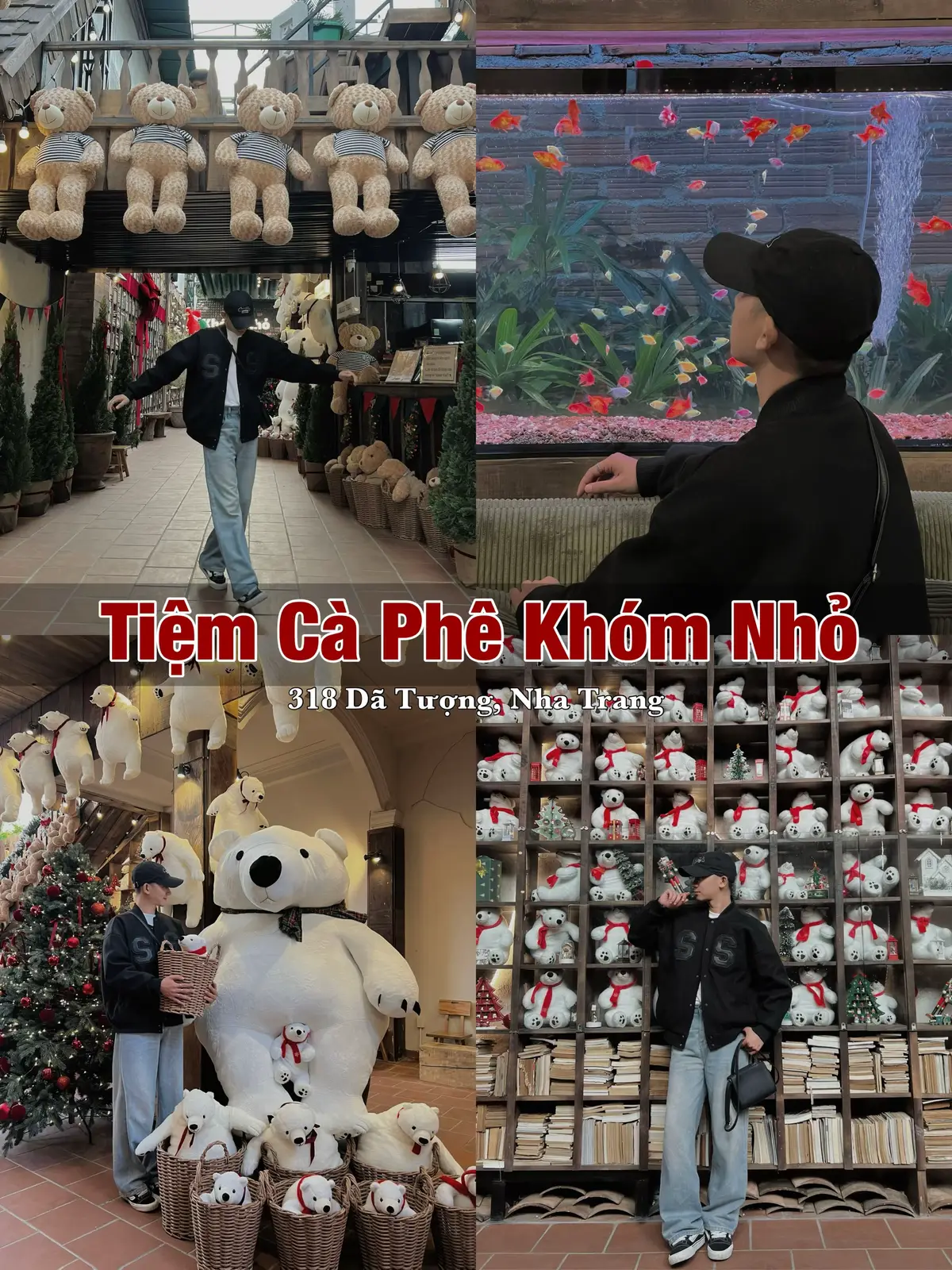 Lại thêm một quán trang trí Noel xinh ☃️ #nhatrang #cafenhatrang #tiemcaphekhomnho #trungquan98 #fyp 