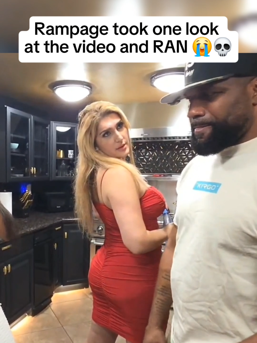 Rampage took one look at the video and RAN 😭💀 #rampagejackson #UFC 