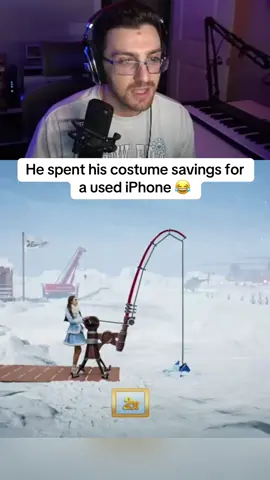 He spent his costume savings for a used iPhone 😂 #fyp #streaming #streamer 