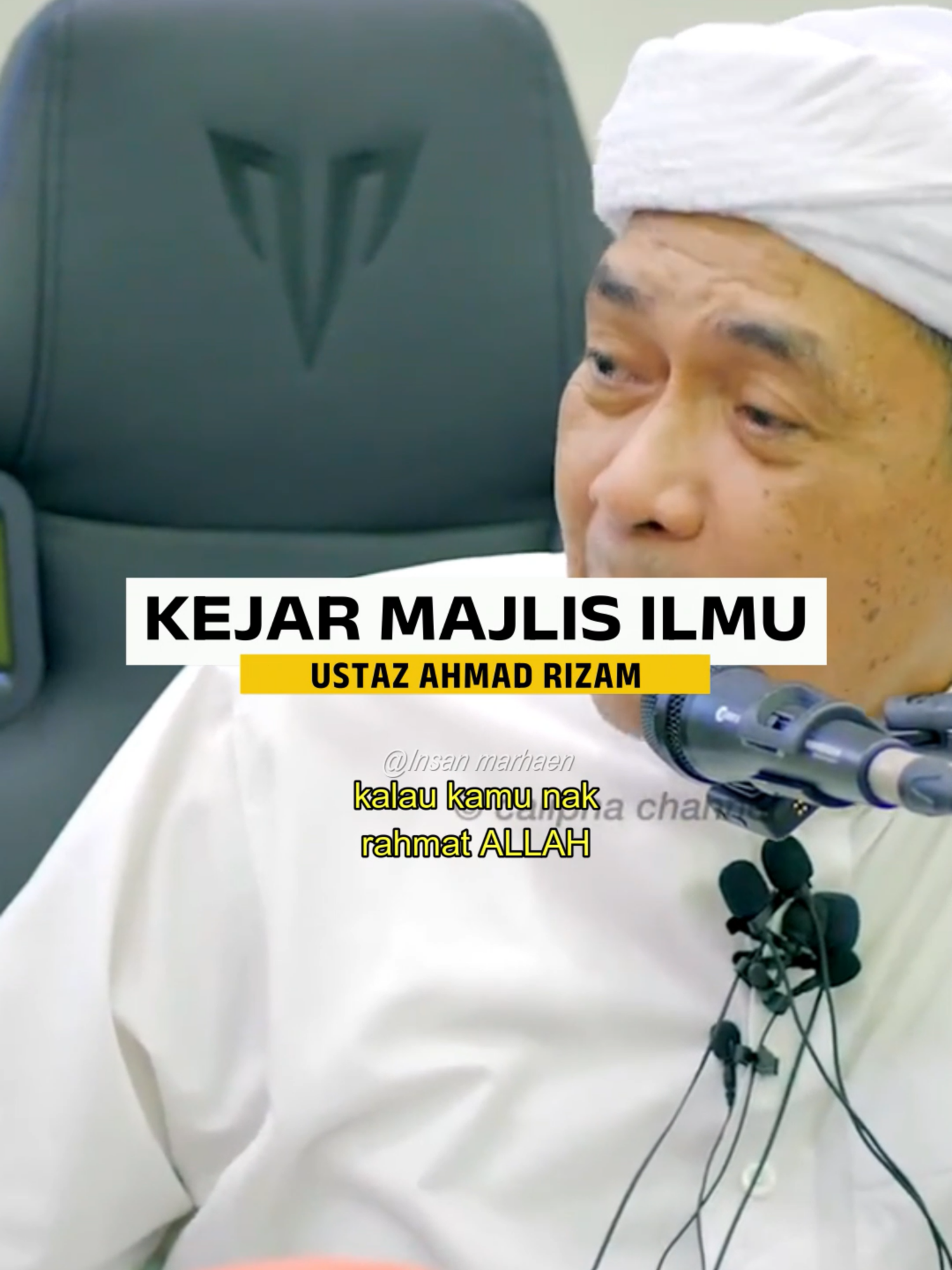 Kejar majlis ilmu #ustazahmadrizam #insanmarhaen #majlisilmu #fyp