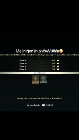 I love both but genshin have my time 😔btw thank you for advices but I don’t need that I’m not new player just lazy old one 😭#genshin #wuwa #wutheringwaves #fy #fyp 