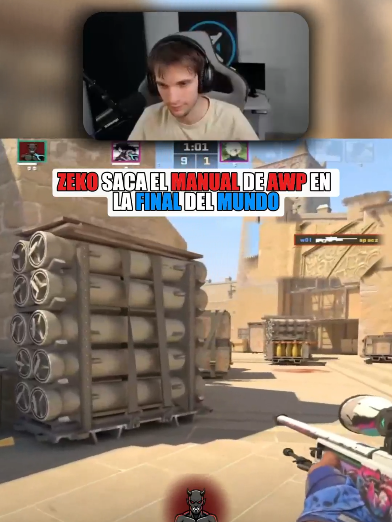 Locuras de w0l en la final del mundo 👹🔫 #zeko #goncho #cs2moments #csgo #windingo #TeamDemonio #forg1 #cs2 #k1ng #luken #9zteam #spreen #quepuedosabereu #baldu #9z