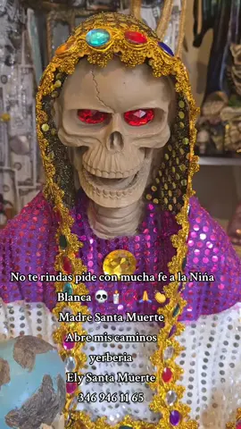 #santamuertemiangelguardian #santamuerteniñablanca❤🌹 #witchcraft #santamuertealtar #santamuerteculto 