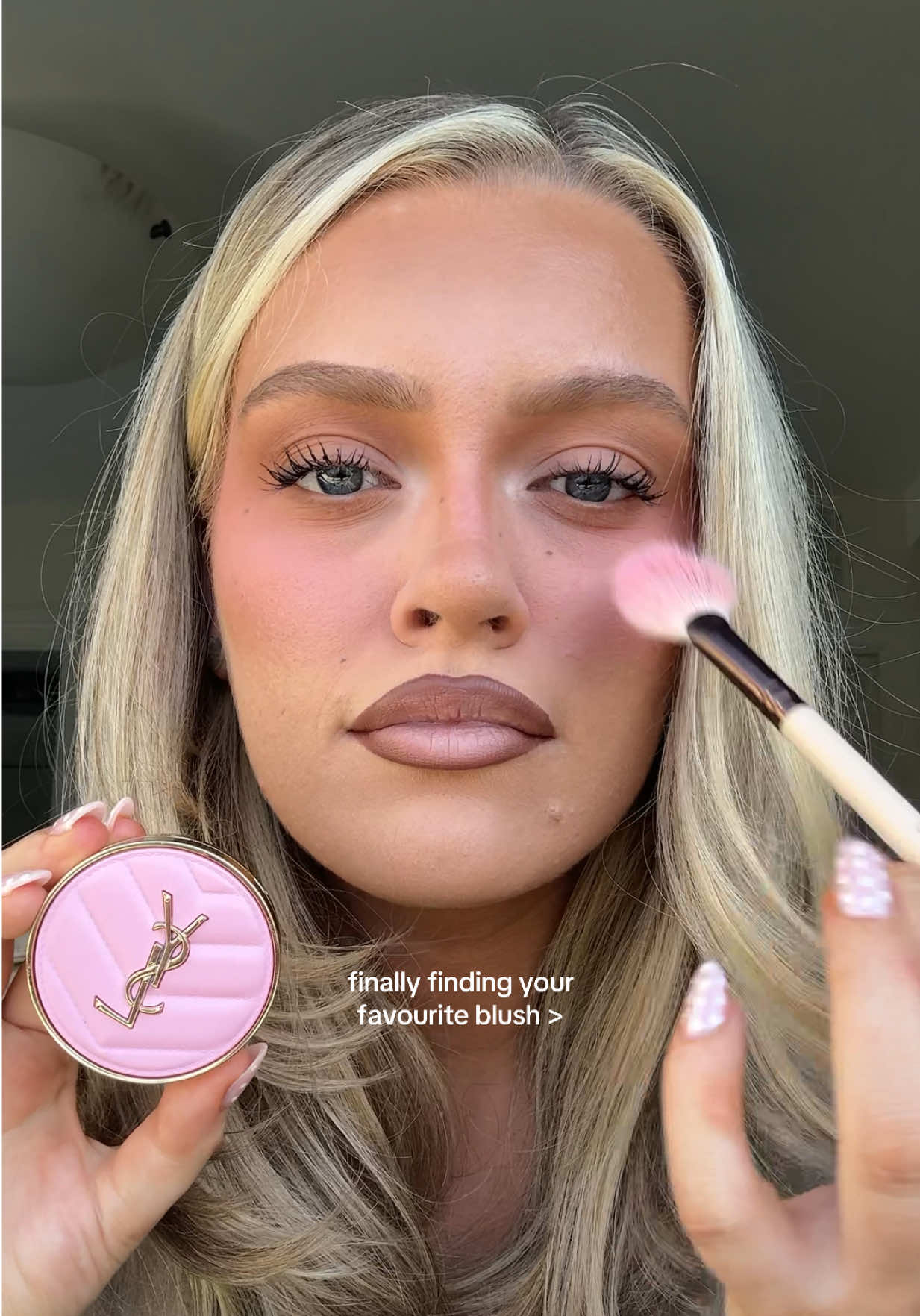 my no.1 blush ALWAYSS🪽🎀@YSL Beauty babydoll pink ! #makeup #blush #yslbeauty #makeuplook #grwm