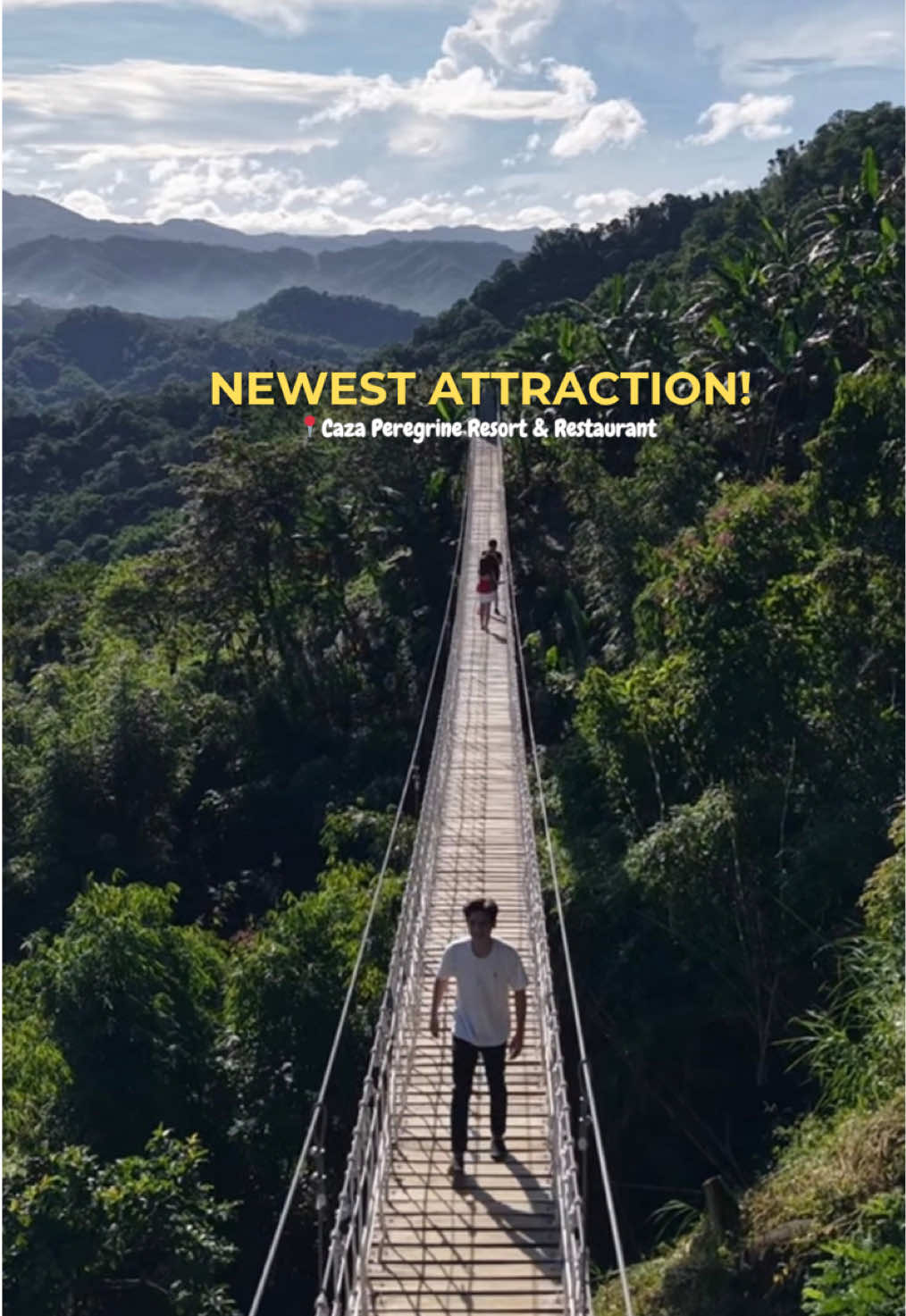 Bagong attraction sa San Mateo Rizal. #hangingbridge #SanMateo #Rizal #cazaperegrineresortandrestaurant