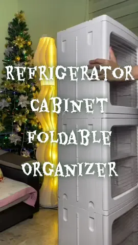 Ang ganda neto , perfect pang mga groceries na din . Para talagang refrigerator 😅 #foldable #organizer #cabinet #fyp 