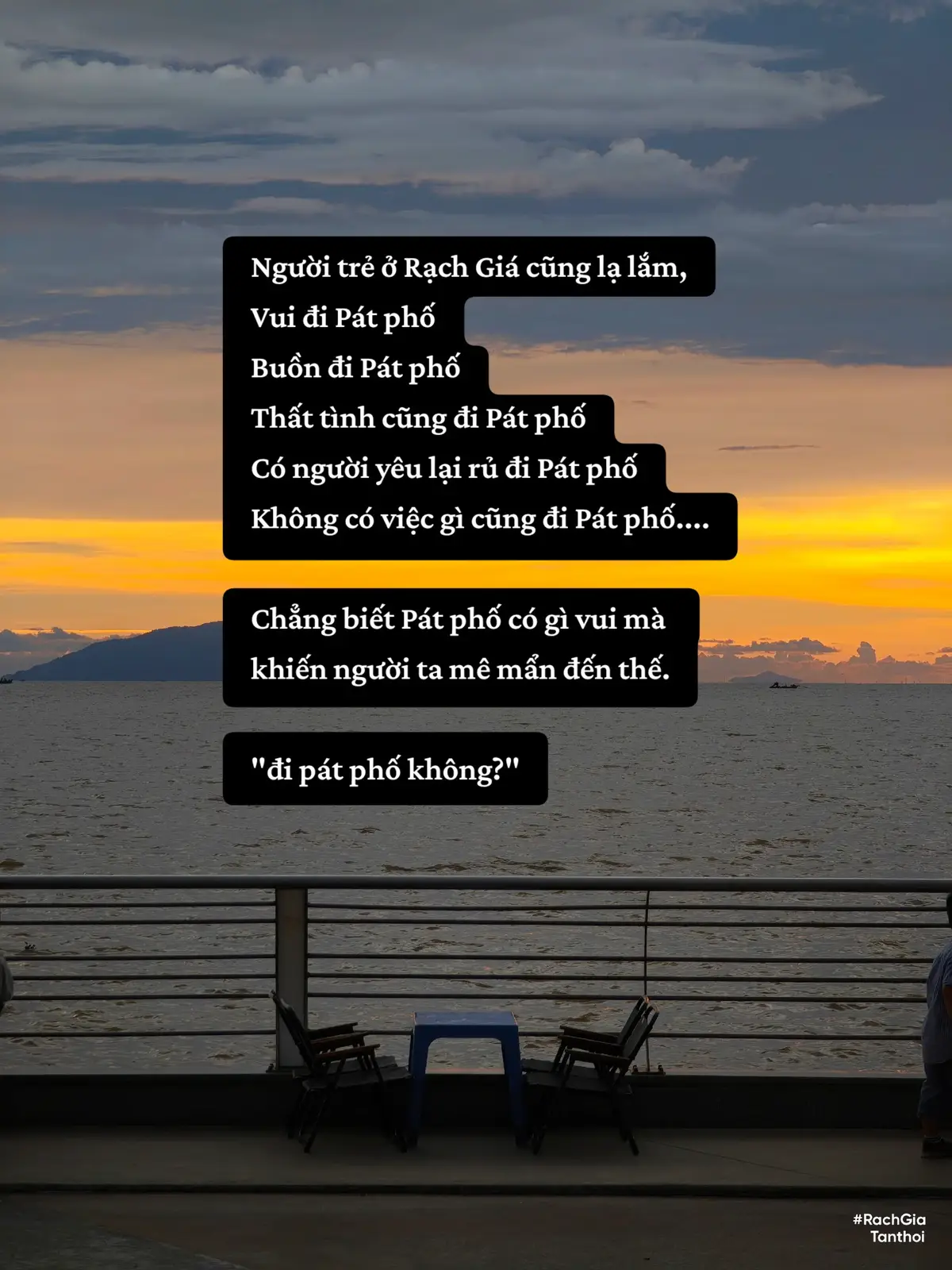 lâu đó không cùng ai đó lượn quanh ngắm phố phường Rạch Giá về chiều... #rạchgiá #hoànghôn #chillvibes 