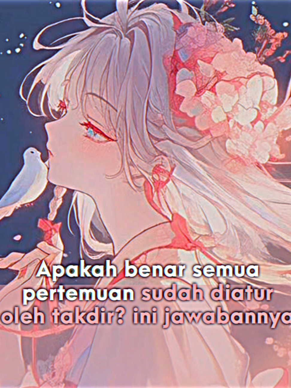 Pernah gak sih kamu mikir, “Kenapa aku bisa ketemu orang ini?” Padahal dunia ini luas banget, tapi entah bagaimana… jalan kita bisa bersilang. Sebagian bilang itu kebetulan, tapi dalam pandangan hati — tak ada yang benar-benar kebetulan. Setiap pertemuan membawa pesan, entah untuk mengajarkan sesuatu, atau untuk mengubah arah hidup kita sedikit saja. Ada yang datang untuk tinggal, ada juga yang cuma mampir sebentar — tapi tetap meninggalkan jejak yang gak bisa dilupakan. Jadi ya, mungkin benar… semua pertemuan sudah diatur oleh takdir. Kita hanya sedang memainkan peran yang sudah Tuhan tulis, agar kita tumbuh, belajar, dan akhirnya… menemukan versi terbaik dari diri kita. @Another DIMZデ ft 𝙂𝘾 #animeedit #jj #fyp #masukberandafyp #edukasi 