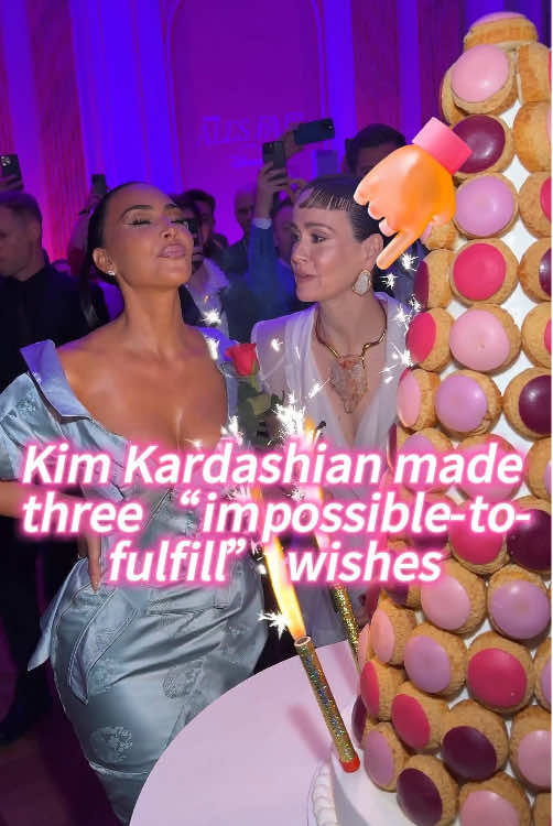 Kim Kardashian made three “impossible-to-fulfill” wishes#usa #fyp #celebrity #kimkardashian 