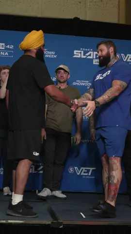 This ones going to be fun 😳 Jujhar Singh 🇮🇳 vs Anatolii Galushka 🇷🇺 go at it at tomorrow at $VET #PowerSlap16 LIVE on Youtube 12p ET/9a PT @inabudhabi| #InAbuDhabi