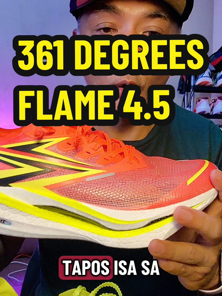 361 DEGREES FLAME 4.5 sobrang bilis neto!!!🔥🔥🔥 #361degreesflame4point5 #361degrees #361degreesrunningshoes 