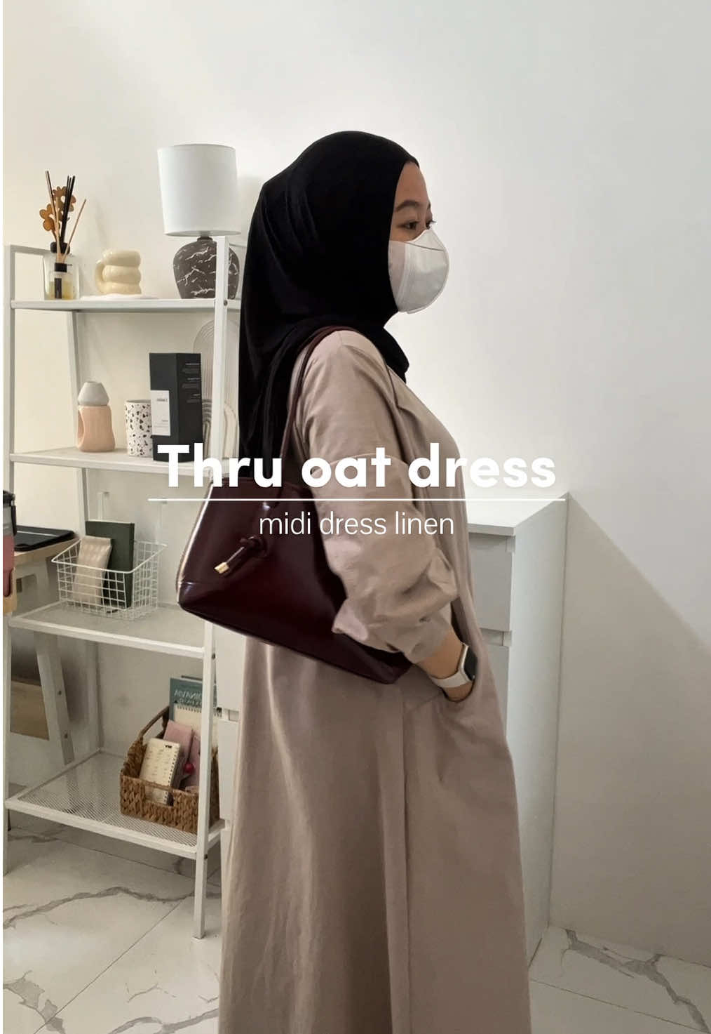 #mididress #midioutfit #mididressoutfit #dresslinen #pakaianwanita 