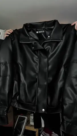 Áo Khoác da dài tay cổ bẻ #xuhuong #aokhoacda #macdepmoingay #phoidoxinh #thoitrang 