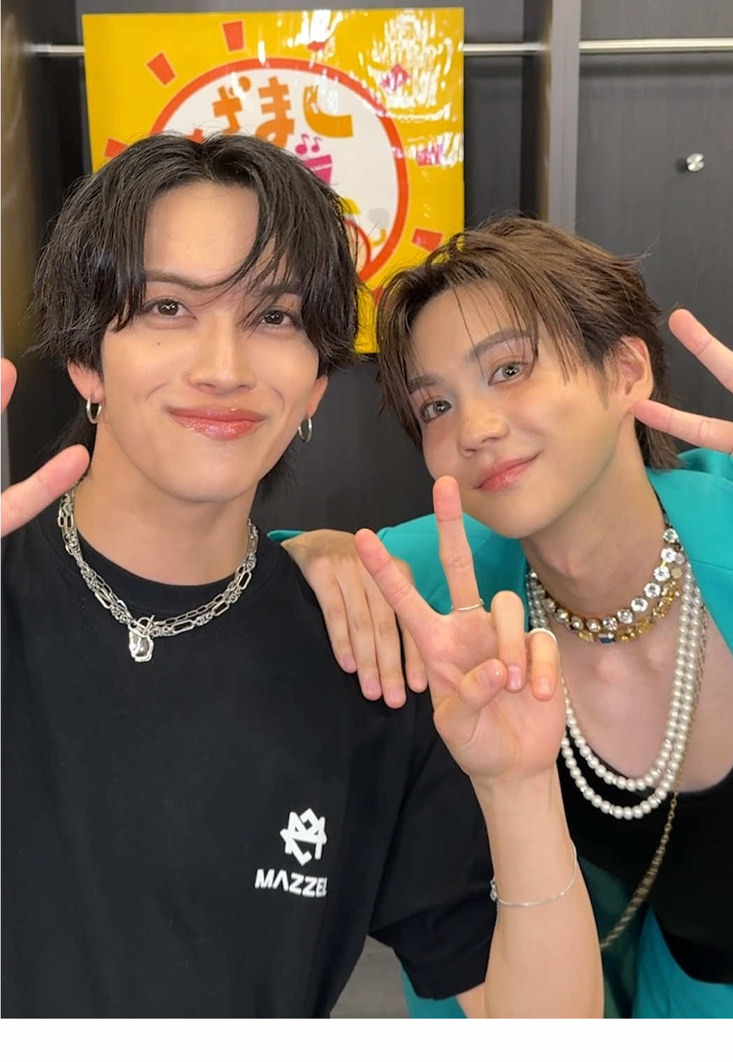 #ありなしチャレンジ 💘 w / #HOKUTO さん @HOKUTO  ありがとうございました💫 #めざましライブ  #EIKI #MAZZEL